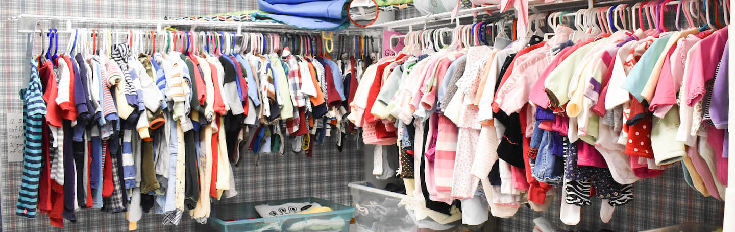 Baby clothes available at the Baby Pantry