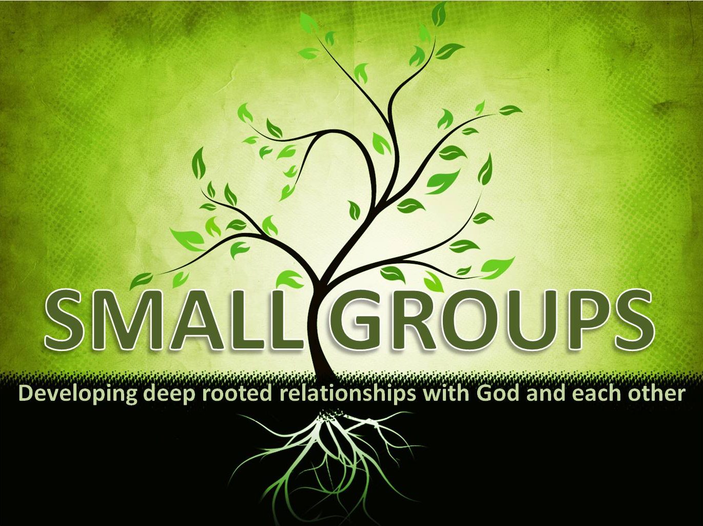 Small groups artwork: Developing deep rooted relationships with God and each other